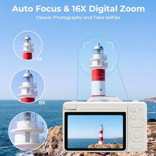 4K Digital Camera for Photography, 2026 Latest 64MP Autofocus WiFi Vlogging Camera for YouTube