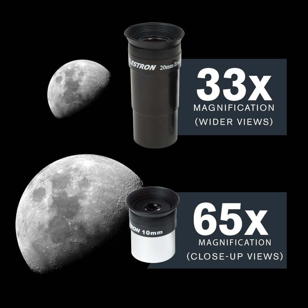 Celestron AstroMaster 130EQ Telescope for Deep-Sky Beginners | Large 130mm Optics, Bright Moon & Deep-Sky Views, Perfect First Telescope, German Equatorial Mount with Easy Manual Controls