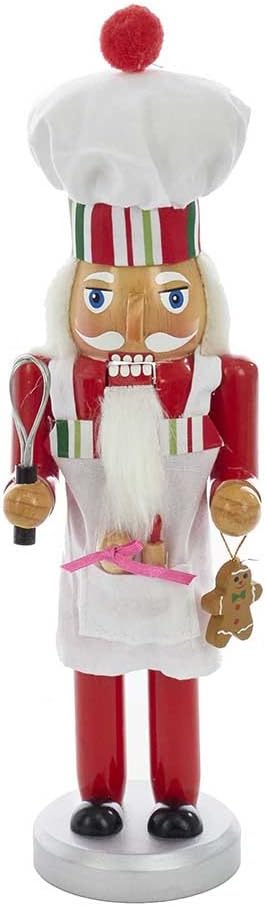 Kurt Adler C5844 10" Wooden Chef Nutcracker