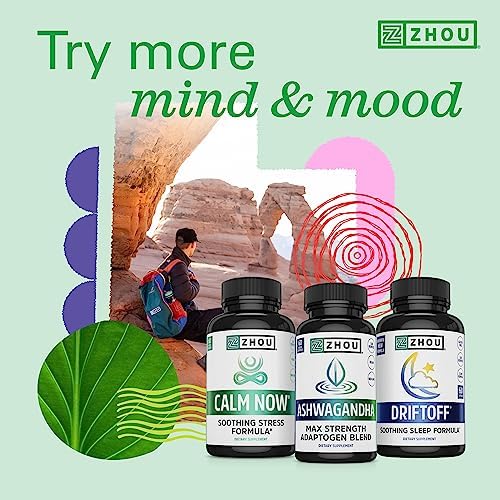 ZHOU Neuro-Peak - Brain Vitamins - 30 Veggie Capsules (Pack of 1) | Brain Supplements for Memory and Focus, Nootropic for Men & Women, Support Pill Adults