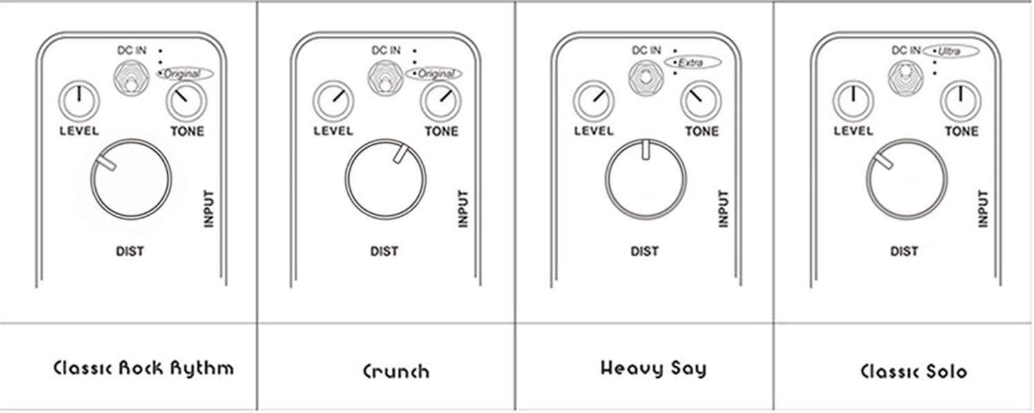 Vintage Vacuum Bluesy Guitar Effect Pedal,Electric Guitar Effect Sound Low Key Mild Clipping