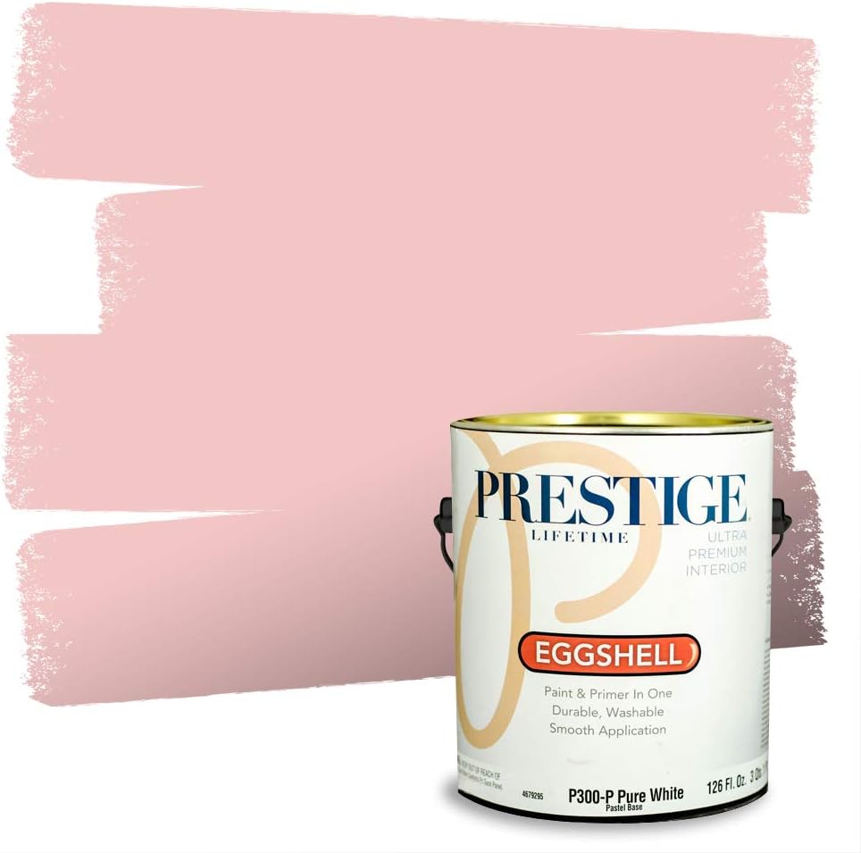 PRESTIGE Paints Exterior Paint and Primer In One, 1-Gallon, Satin, Comparable Match of Sherwin Williams* Grenadine*