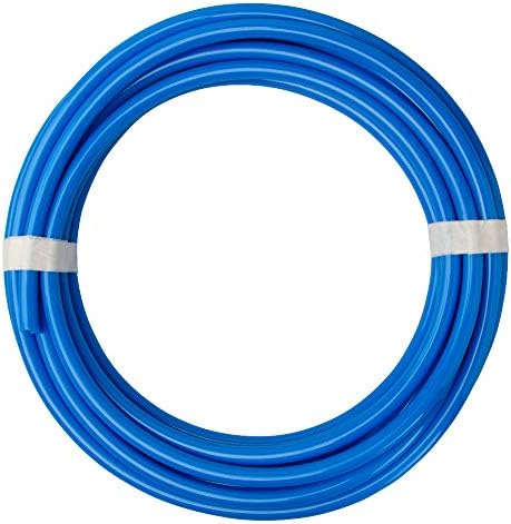 Quickun Pneumatic Tubing 3/8" Tube OD PU Polyurethane Tube Air Hose Line for Air Compressor Fitting or Fluid Transfer (Black 32.8ft)