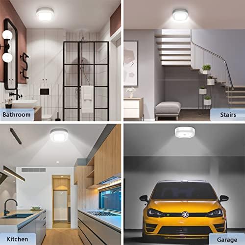 Motion Sensor LED Ceiling Light Battery Operated, Wireless 300LM Indoor