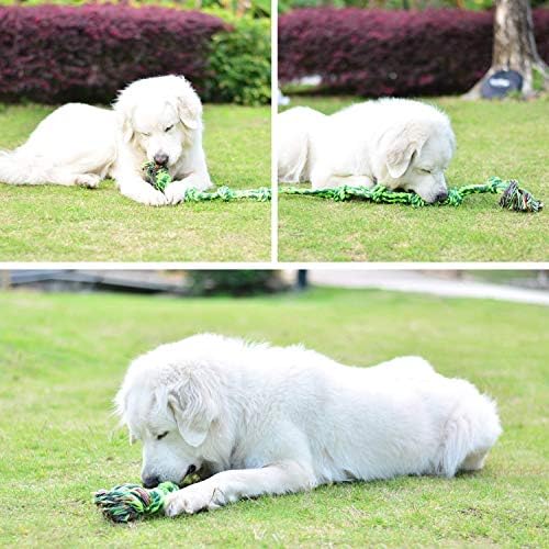 Vitscan Dog Toys for Large Dogs and Aggressive Chewers, Durable Dog Toy,5-Knot Rope Tug,Heavy Duty Chew Sturdy Cotton Knot Ropes Toy for Large Breed Dogs,Indestructible Rope for Tug-of-War Play