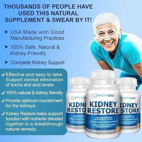 3 Pack Natural Kidney Cleanse to Support Kidney Function and Detox, Advanced Formula Can Help Boost Kidney Health, Daily Health Supplement Pills