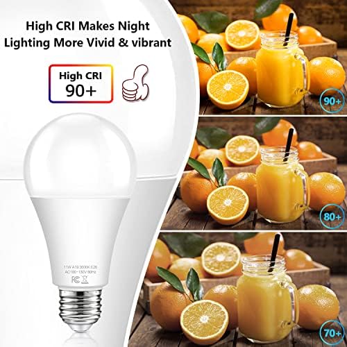Dusk to Dawn Light Bulbs Outdoor, 11W Automatic On/Off Sensor Light Bulbs