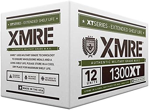 XMRE Meals 1300XT - 12 Case with Heaters (Meal Ready to Eat - Military Grade) | camping-freeze-dried-food