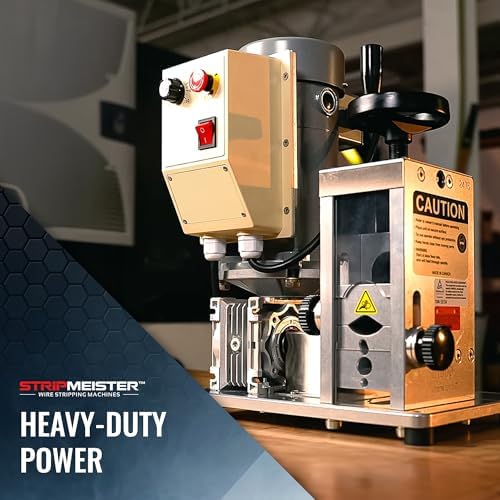 Automatic Wire Stripping Machine – StripMeister E1000 Electric Heavy‑Duty Wire Stripper for Copper & Aluminum Cables up to 1‑3/4”