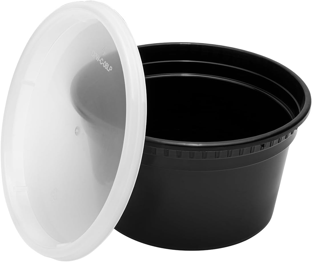 Karat [32oz - 240 ct] Clear PP Injection Molded Round Deli Containers with Lids (FP-IMDC32-PP)