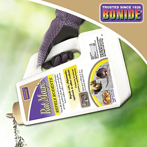 Bonide Rat Magic Rodent Repellent, 5 lb. Ready-to-Use Granules | Indoor & Outdoor Rodent Control, People & Pet Safe