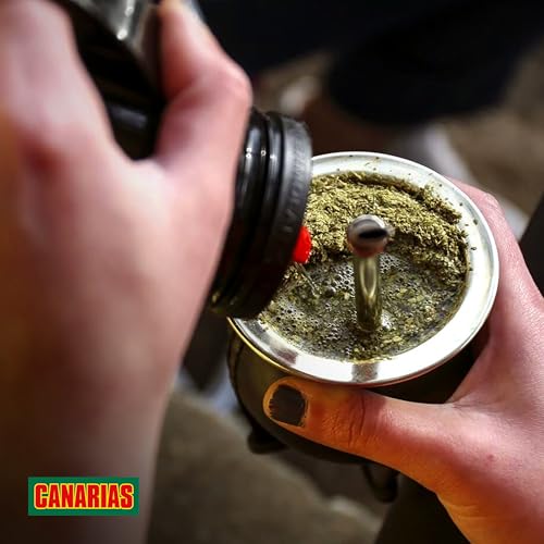 Canarias Yerba Mate Traditional Ground Leaf Tea 500Gr 1.1Lbs | Fine Cut No Stems Rich and full-bodied mate made for gourd and bombilla preparation