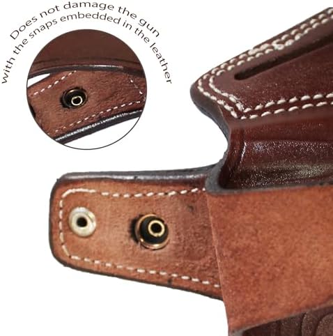 YT HOBBY Handmade Leather OWB Carry Two Slot Thumb Break Gun Holster for Sig P226