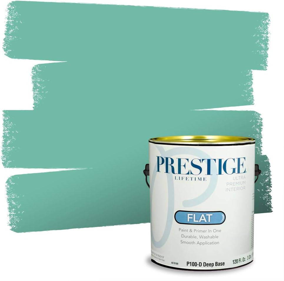 PRESTIGE Paints Exterior Paint and Primer In One, 1-Gallon, Semi-Gloss, Comparable Match of Sherwin Williams* Electric Lime*