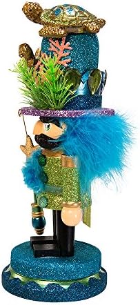 Kurt Adler Hollywood Nutcracker with Sea Turtle Hat, 11-Inch