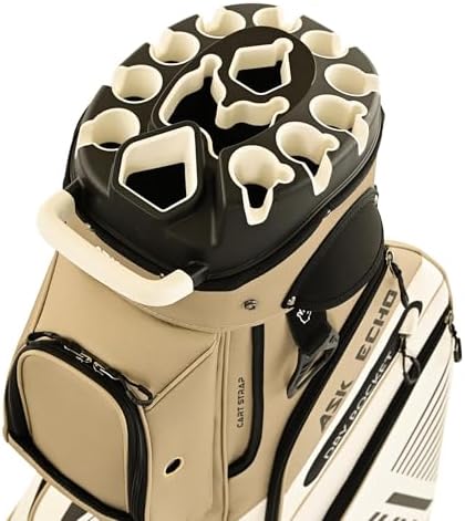 ASK ECHO T-Lock 3.0 Golf Cart Bag, Quiet 14-Way Full-Length Divider