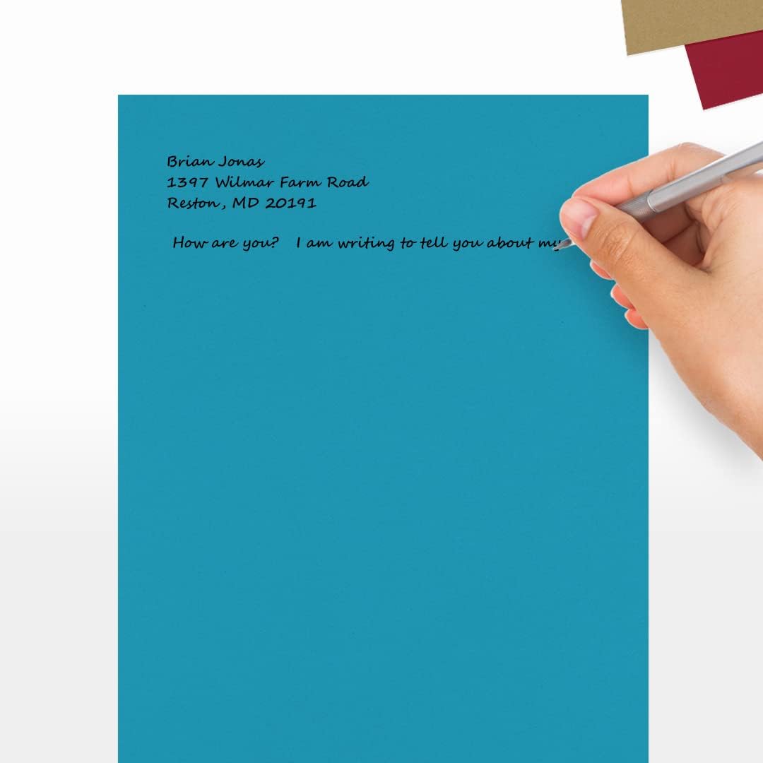 LUXPaper 8.5" x 11" Paper | Letter Size | White | 80lb. Text | 100% Recycled | 50 Qty