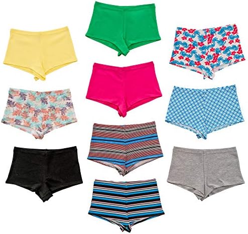 Alyce Intimates 12 Pack High Waisted Cotton Boyshort