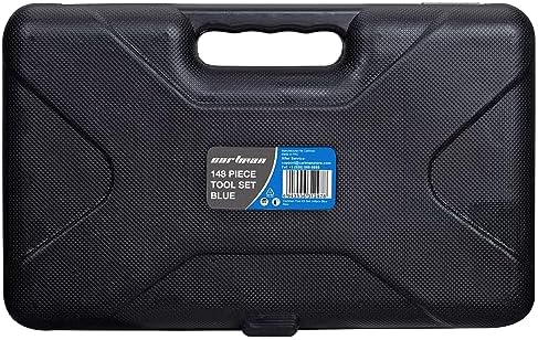 CARTMAN 148-Piece Automotive And Household Tool Set, Blue Repair Kit Case
