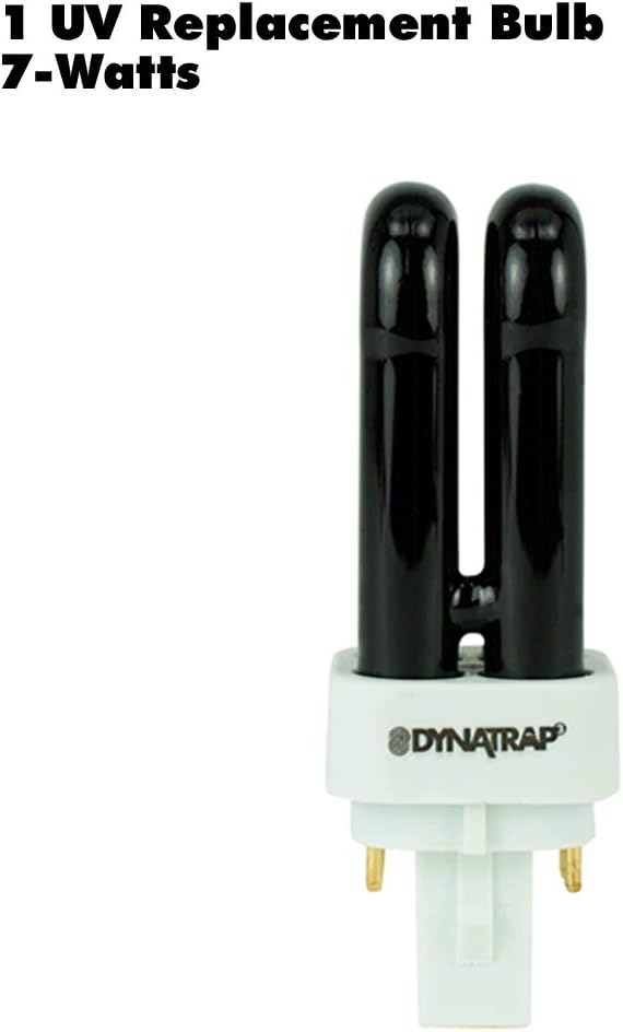DynaTrap UV Replacement Light Bulb, 7-Watt UV Bulb | Compatible with 1/2 Acre DynaTrap Flying Insect Trap Models, Attract Mosquitoes, Biting Flies, Gnats, and Moths, 41050