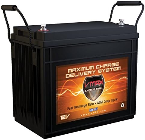 VMAX MR147-155 12V 155Ah AGM Deep Cycle Marine Battery for Minn Kota Endura Max 55 Hand Control 12V 55lb Trolling Motor