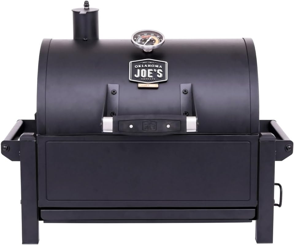 Oklahoma Joe's Rambler Portable Charcoal Grill with 218 sq. in. Cooking Area in Black