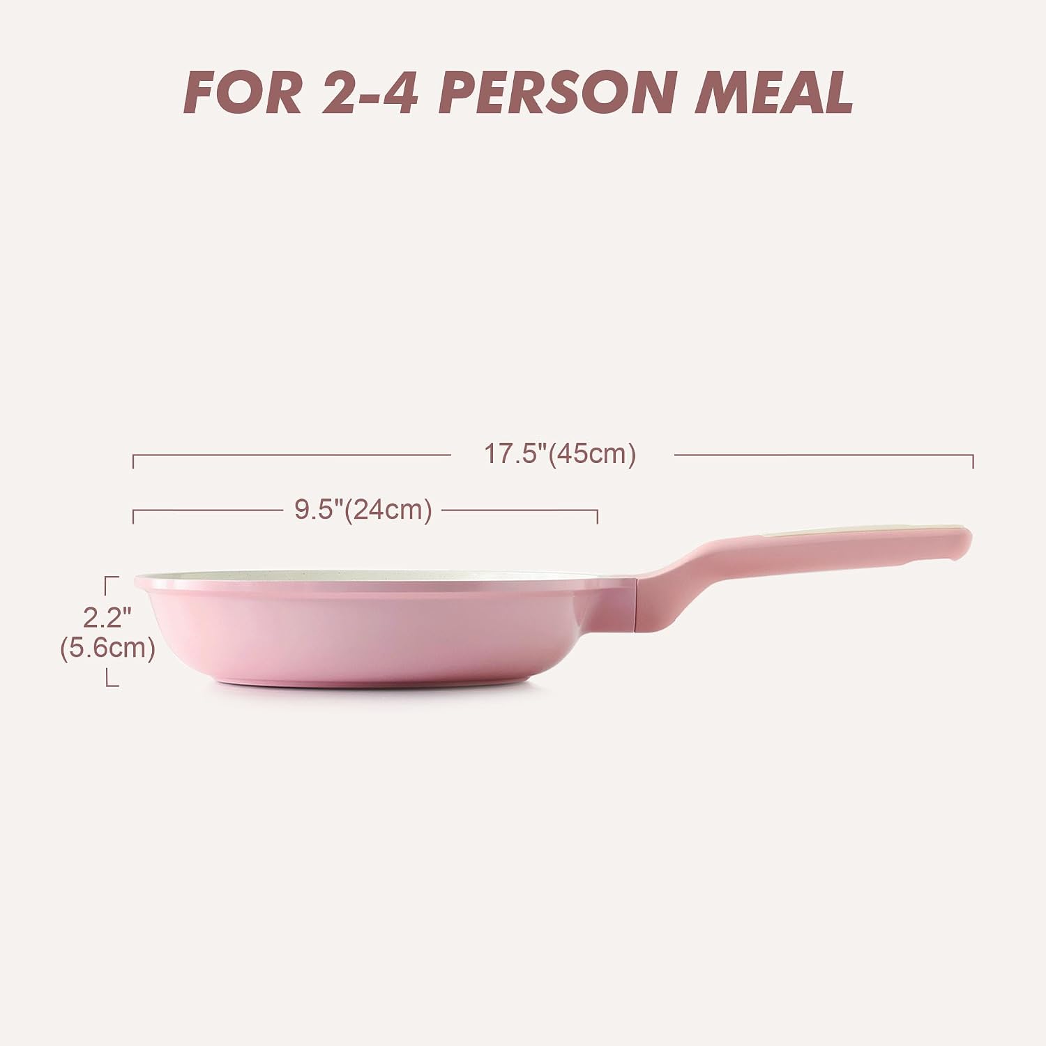 SENSARTE Nonstick Frying Pan Skillet, Swiss Granite Coating Omelette Pan, Healthy Stone Cookware Chef's Pan