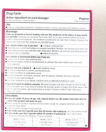 Walgreens Nicotine Lozenge, 4mg, Cherry, 72 ea