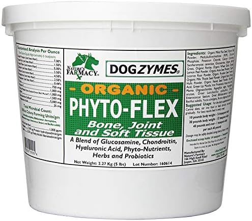 Dogzymes Phyto Flex - Glucosamine, Chondroitin, MSM and Hyaluronic Acid… (2 Pound)