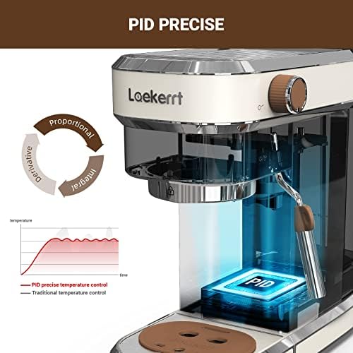 Espresso Machine, Expresso Coffee Machines for Home, 20 Bar Cafetera Espresso with Milk Frother Steam Wand