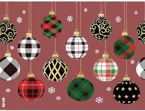 Tervis Christmas Holiday Ornaments Made in USA Double Walled Insulated Tumbler Travel Cup Keeps Drinks Cold & Hot, 24oz, Classic