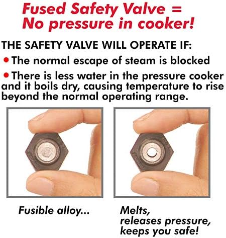 Hawkins Aluminium Safety Valve For All Hawkins Pressure Cookers From 1.5 Litre To 14 Litre, Black, Standard (BP SV), 14 Liter