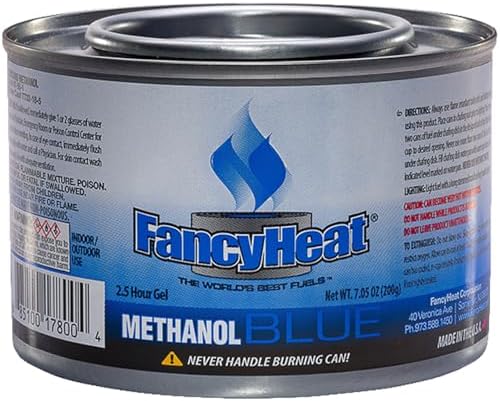 Methanol 7-Ounce Entertainment Cooking Fuel, 12 -Pack Gel Chafing Cans