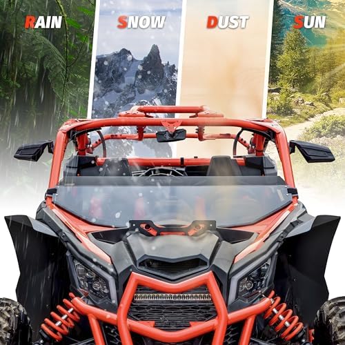 SAUTVS Half Windshield for Can-Am Maverick X3 / MAX 2017-2026