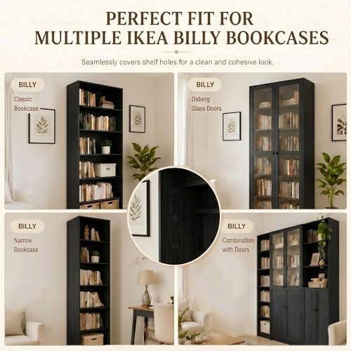 240 Pcs White Hole Plugs Covers Caps Compatible with IKEA Kallax Bookcase Cabinet Shelving 3.5mm Furniture Hole Fillers Compatible with Billy Bookshelf for a Seamless Built in Look