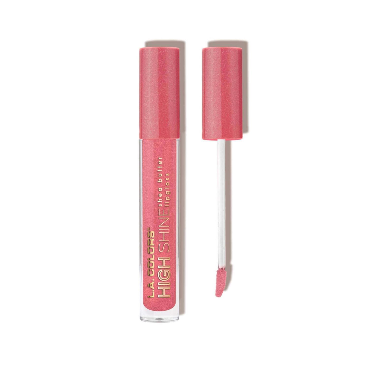 L.A. COLORS High Shine Shea Butter Lip Gloss, Baby Cakes, 0.14 Oz