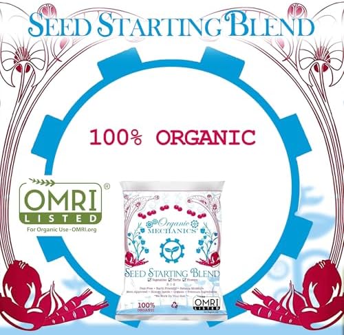 Seed Starting Potting Soil Blend, 16 Quarts – Provides Optimal Seed Germination with Coconut Coir, Aged Pine Bark, Rice Hulls, and Worm Castings – Peat-Free & Eco-Friendly