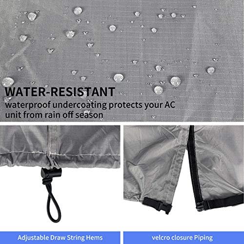 Homydom Air Conditioner Covers for Outside Units Fits up to 30"x30"x32" Full Winter AC Unit Covers Outdoor Protection