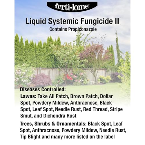 Fertilome (11380) Liquid Systemic Fungicide II RTS, 32oz | Propiconazole systemic - Prevents/controls major fungal diseases on roses, lawns & shrubs - Home gardeners