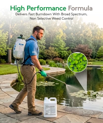 Alligare Diquat Herbicide to Control Bluegrass, Duckweed, Hydrilla & More - Glyphosate Alternative, Fast-Acting Non-Selective Liquid Weed Killer for Aquatic & Landscape Use - 2.5 Gallon
