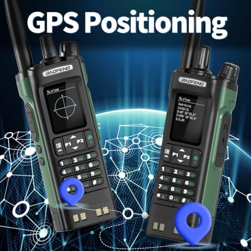 BAOFENG UV-32 Radio Ham Radio Handheld 10W Long Range Rechargeable NOAA Weather Receiver 5RM K5 Tactical Two Way Radio Walkie Talkie for Adults with