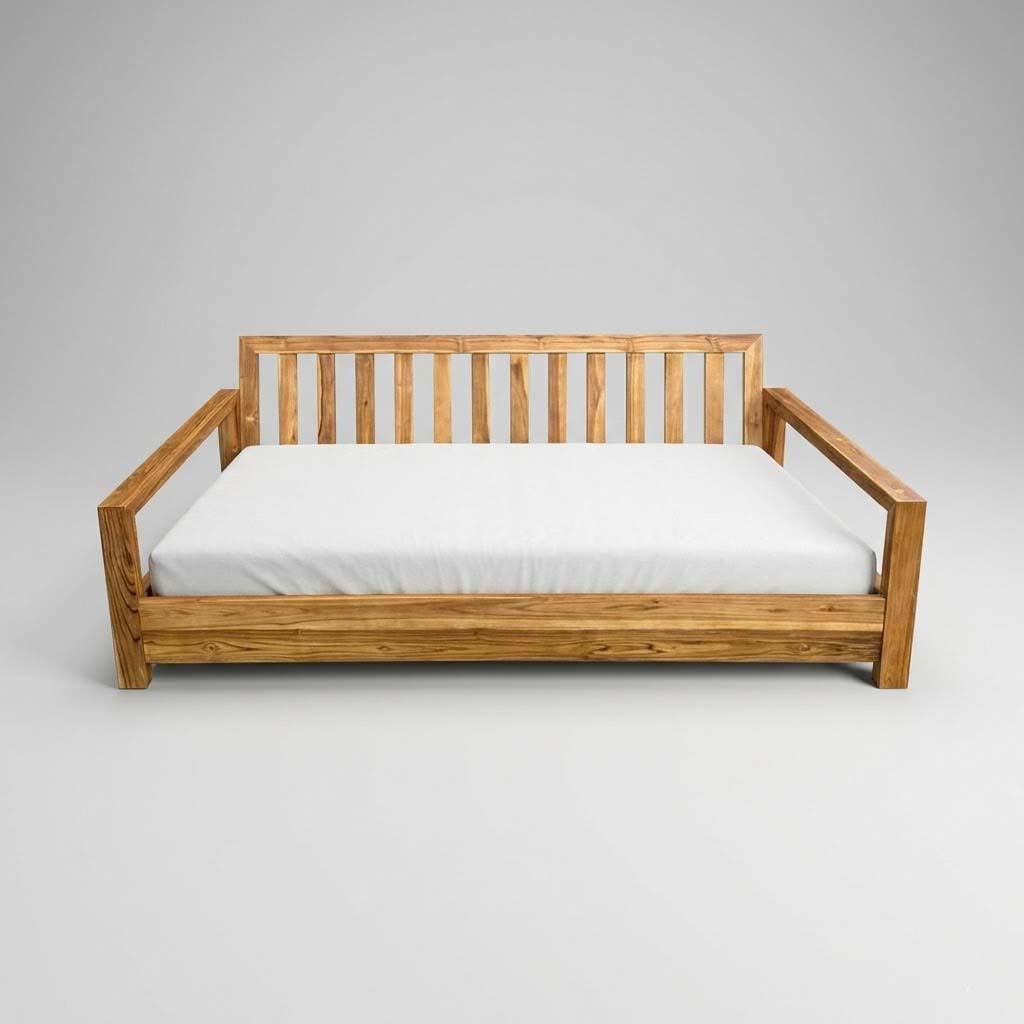 Prolinemax Twin Size 75x39x6 Outdoor Foam Daybed Mattress High Density 1.8 PCF Medium Firm for Patio Daybed Porch Swing Bed