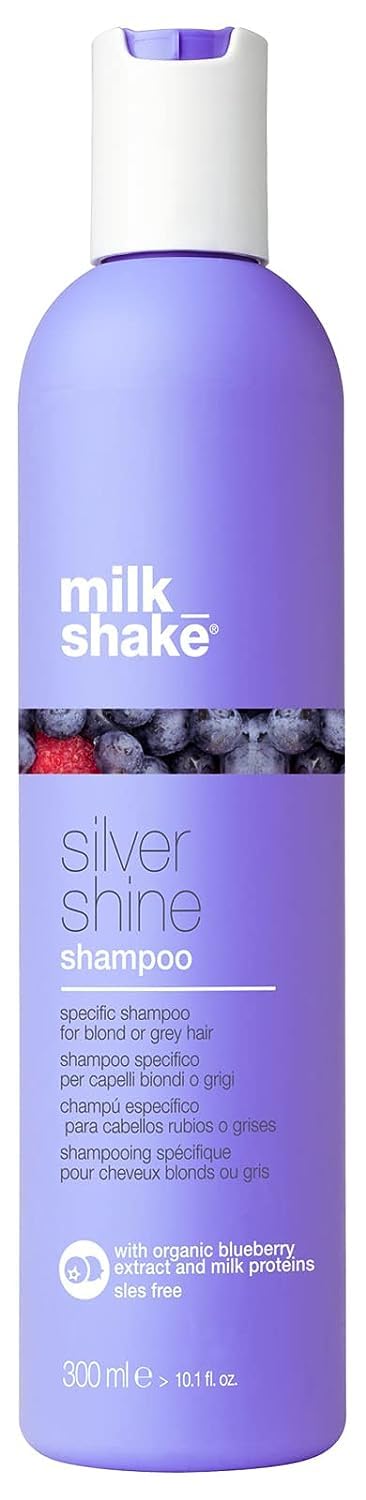 milk_shake silver shine shampoo | purple shampoo to help reduce yellow and brass in white