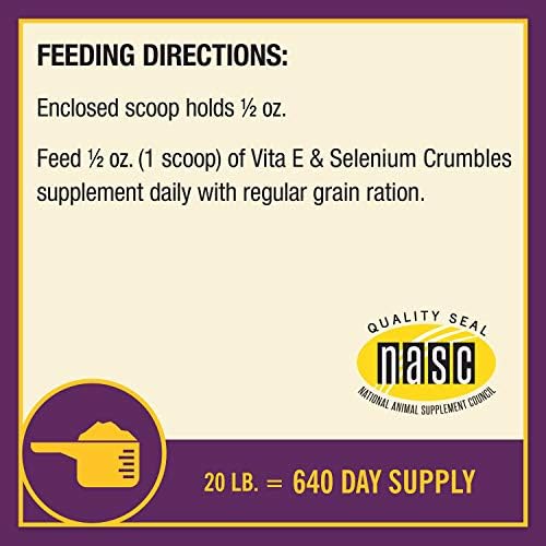 Vita E & Selenium Crumbles Vitamin & Mineral Supplement, 20 lb