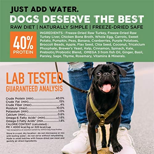 Nature's Diet Simply Raw Freeze-Dried Whole Food Meal - Makes 18 Lbs Fresh Food with Muscle, Organ, Bone Broth, Whole Egg, Superfoods