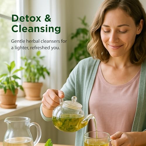 Flora - Flor-Essence - Gentle Detox Tea for a Full-Body Cleanse - Contains Organic Slippery Elm Bark, Rhubarb, Burdock Root & More - Vegan, Non-GMO & Gluten-Free - 17 fl. oz.