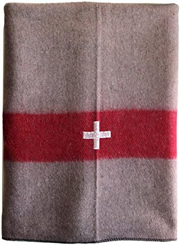 New Swiss Tan Army Style Wool Blanket