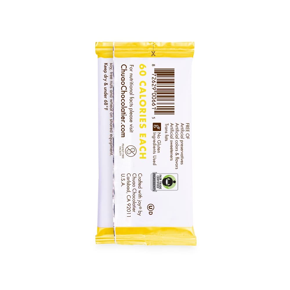 Chuao Chocolatier Salted Chocolate Crunch Dark Chocolate Mini Gourmet Chocolate Bar, 24-Ct. (0.39 oz. each)