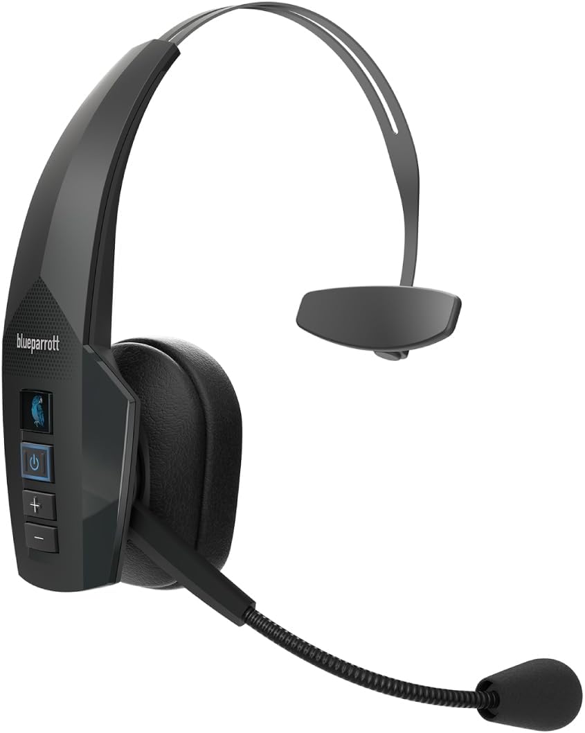 BlueParrott B350-XT Noise Cancelling Bluetooth Headset - Updated Design with Industry Leading Sound & Improved Comfort