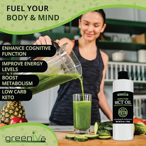 MCT Oil 100% Pure C8 C10 Caprylic Capric Acid Non-GMO Keto Paleo Bulletproof Coffee Creamer Energy Fuel Carrier Oil Skin Hair Massage Oil